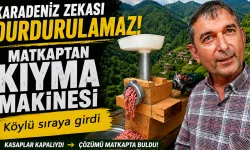 Matkaptan kıyma makinesi yaptı, köylü bu işe sevindi