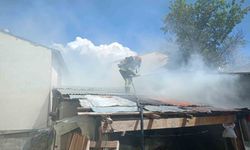 Aşkale'de tandır evinde yangın paniği