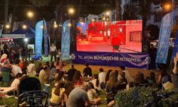 Aydın Büyükşehir Belediyesi'nin açık hava sinema etkinlikleri sürüyor