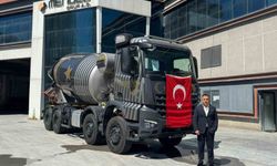 Aydınlı işadamından Solo Türk'e beton mikserli teşekkür