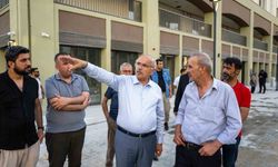 Başkan Er çarşı merkezinde incelemelerde bulundu