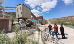 Bayburt'ta hazır beton tesislerine çevre denetimi