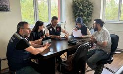 Bayburt'taki tuğla fabrikasında çevre denetimi yapıldı