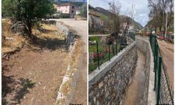 Büyükşehir'den Gürsu'da dere ıslahı ve kanalizasyon hatları tamamlandı