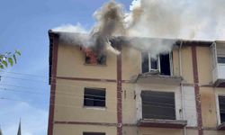 Çanakkale'de boş apartmanda çıkan yangın korkuttu