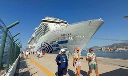 Dev kruvaziyer gemisi yeniden Bodrum'a geldi