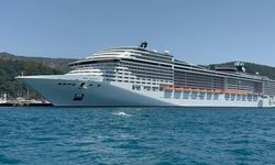 Dev yolcu gemisi 5 bin yolcusu ile Marmaris'e demir attı