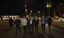 DSİ-Yeni Sanayi Katlı Kavşağı'nda gece yarısı mesaisi