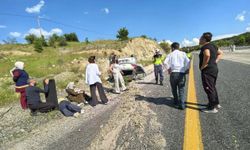 Elazığ'da otomobil takla attı: 3 yaralı