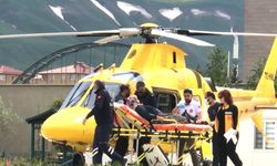 Erzurum'da zamana karşı yarış: Kalp krizi geçiren hasta ambulans helikopterle hastaneye yetiştirildi