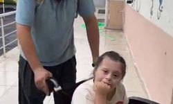 Her gün özel kızını okula getiren babaya duygulandıran sürpriz