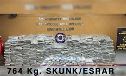 İzmir'de düzenlenen operasyonda 764 kilogram uyuşturucu madde ele geçirildi