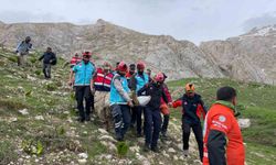 Kırsalda düşerek bacağını kıran şahıs 5 saatlik çalışmayla kurtarıldı