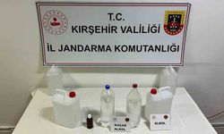 Kırşehir'de kaçak alkol üretimine jandarma operasyonu: 22 litre kaçak ürün ele geçirildi