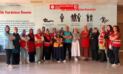 Kızılay ekiplerine temel ilk yardım eğitimi verildi