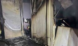 Konteyner alevlere teslim oldu