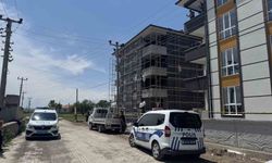Konya'da elektrik akımına kapılan işçi 4'üncü kattan düştü