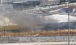 Kütahya 30 Ağustos OSB'de çömlek fabrikasında yangın paniği