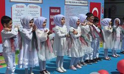 Kütahya'da 4-6 Yaş Kur'an Kursu öğrencilerinden yıl sonu coşkusu