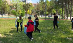 Kütahya'da ortaokul öğrencilerinden çevreye örnek etkinlik