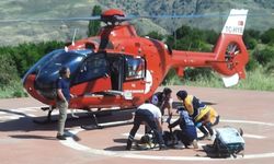 Malatya'da yaralanan vatandaş hava ambulansıyla hastaneye sevk edildi