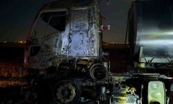 Mardin'de yakıt tankerinde çıkan yangın söndürüldü
