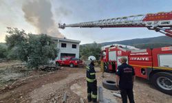 Milas'taki çatı yangını söndürüldü