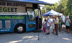 Mobil Halk Ege Et Davutlar'da vatandaşlardan yoğun ilgi gördü