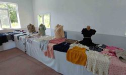 Mudurnu'da kadınların el emeği göz nuru eserleri görücüye çıktı
