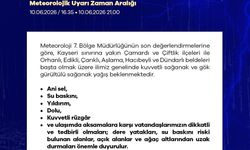 Niğde için kuvvetli yağış uyarısı