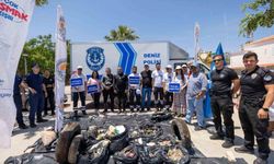 Plajdan 750 kilogram atık toplandı