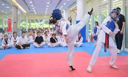 Spor okullarının minik yıldızları hünerlerini sergiledi