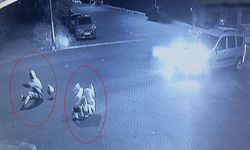 Tekirdağ'da otomobilin çarptığı motosikletten fırladılar