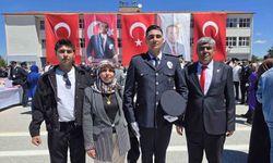Terör gazisi olan babasıyla birlikte gurur dolu anlar yaşadı