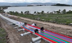 Türkiye'nin en uzun renkli kaydırağı Gebere'de hizmete hazırlanıyor