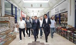 Vali Musa Işın'dan Kervansaray Çiniciler Çarşısı'na ziyaret