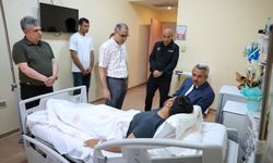 Botun devrildiği kazada yaralanan AFAD personeline ziyaret