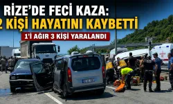 Rize'de ters yön faciası: 2 ölü, 3 yaralı