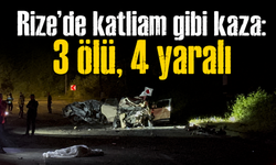 Rize'de katliam gibi kaza: 3 ölü, 4 yaralı, kimlikleri belli oldu