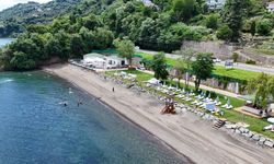 Aktaş Plajı yapılan düzenlemelerle yazın gözde plajları arasına girdi