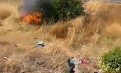 Avcılar'da yaşlı bir adam otluk alanı yakıp kaçtı