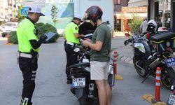 Aydın'da motosiklet sürücüleri denetlendi
