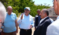 Başkan Er ve Bozkurt, Darende'de yol çalışmalarını inceledi