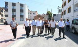 Başkan Taban tamamlanan asfalt ve otopark çalışmalarını yerinde inceledi