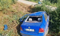 Bilecik'te otomobil takla attı: 1 yaralı