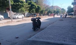 Devrilen elektrikli bisikletin sürücüsü yaralandı
