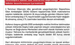 DMM'den 'DOA Uygulamasında vatandaşlara ödenen iade tutarının düşürüldüğü' iddialarına yalanlama