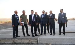 Erzurum Havalimanı'ndaki çalışmalara yerinde inceleme