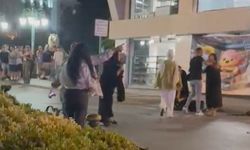 Eskişehir'de iki kadın grup arasında cadde ortasında kavga