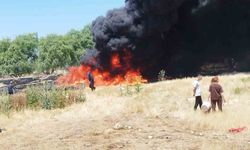 Eskişehir'de sigara izmaritinin neden olduğu yangını köylüler büyümeden söndürdü